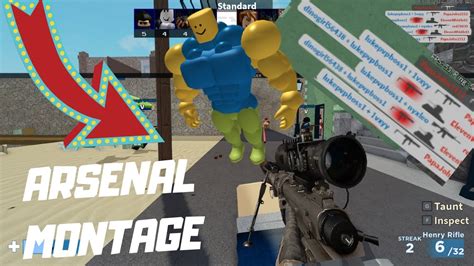 Arsenal Montage Trick Shot And Kill Montage L Roblox