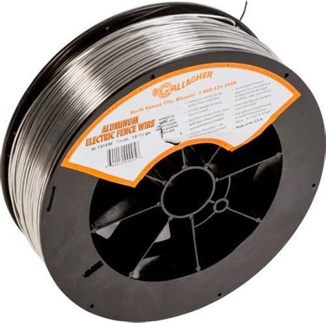 Visible and safe polywire conducting electricity from the energier,contain 6 stainless steel conductors for greater strength and conductivity. 4 Rolls of 12.5 Gauge, Aluminum Electric Fence Wire | 16,000' Of Wire - Gallagher Fence ...