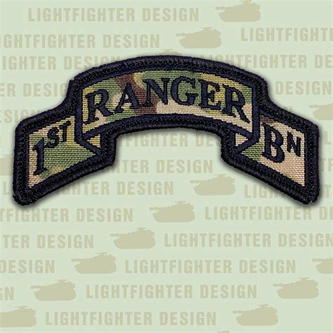 Modern Us 1st Ranger Battalion Scroll Grouping 4 Patches Etsy