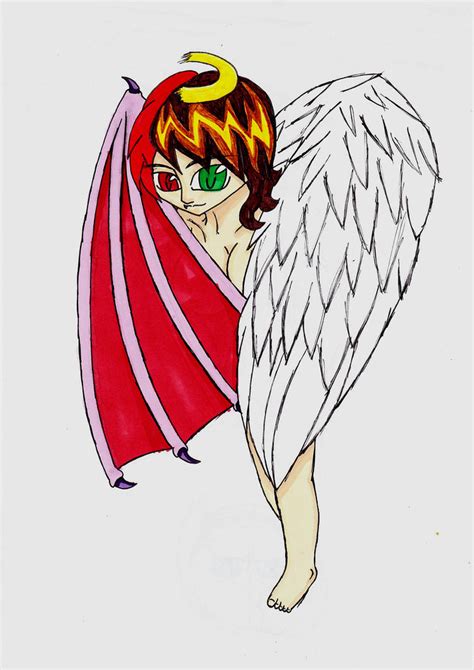 Half Angel Half Demon By Eagla The Eagle On Deviantart