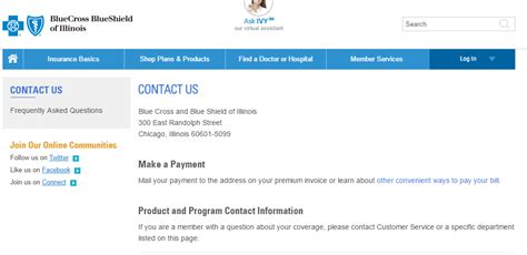 Customers are able to obtain completely legal information. Contact Blue Cross Blue Shield of Illinois Customer ...