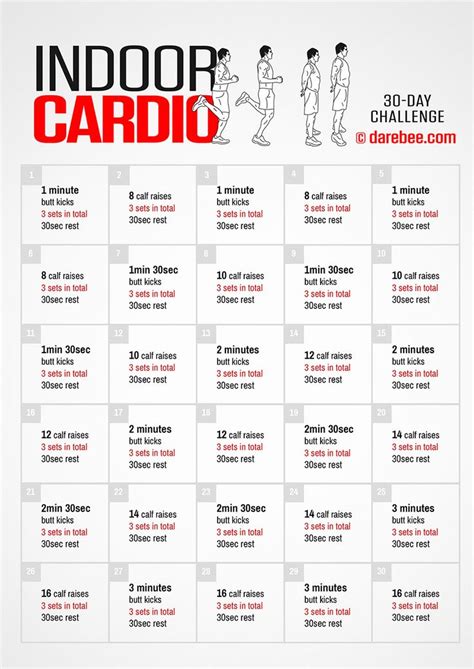 Indoor Cardio Challenge Cardio Challenge Workout Challenge Day Cardio Challenge