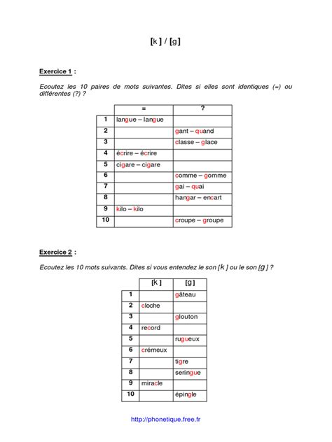 k g contenus exercices pdf