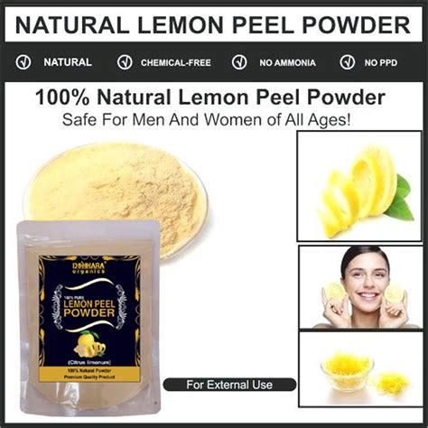 Donnara Organics 100 Natural Lemon Peel Powder Face Pack 450 Gm Pack