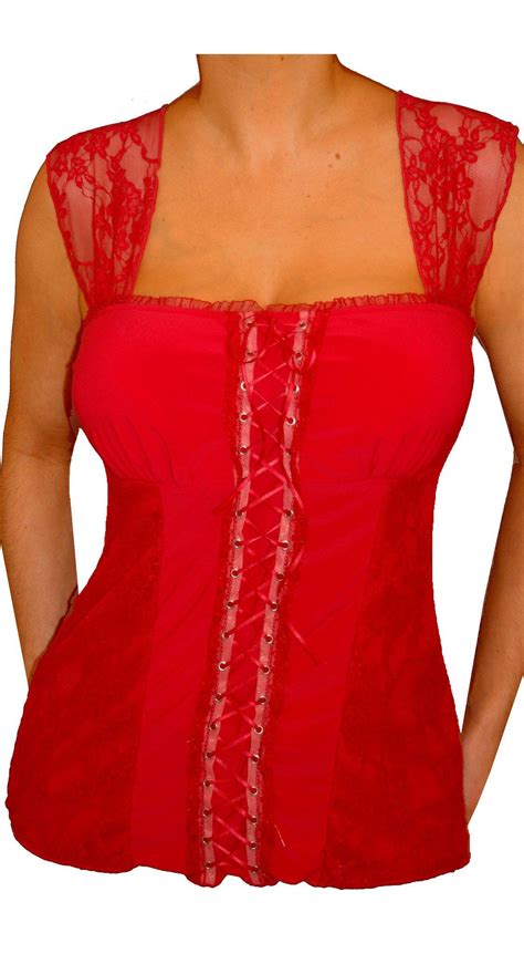 funfash plus size corset candy apple red lace bustier plus size top sh plus size corset tops