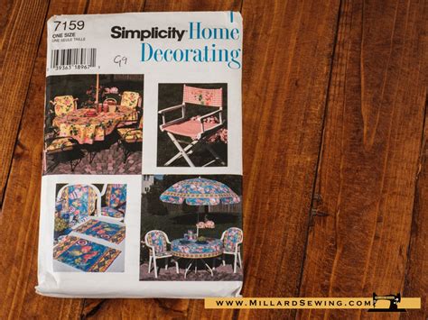 Simplicity 7159 1996 Home Decorating Millard Sewing Center
