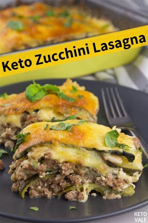 Keto Zucchini Lasagna Low Carb Recipe Tested Ketovale