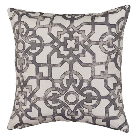 Fretwork Gray Pillows Rennie And Rose Artful Home Decor