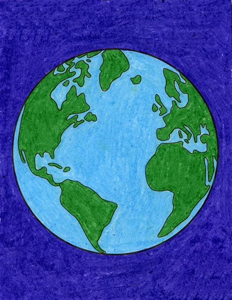 How To Draw The Earth · Art Projects For Kids Kids Fashion Health