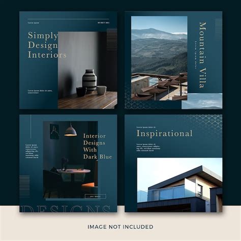 Premium Psd Modern Furniture Social Media Post Template Collection