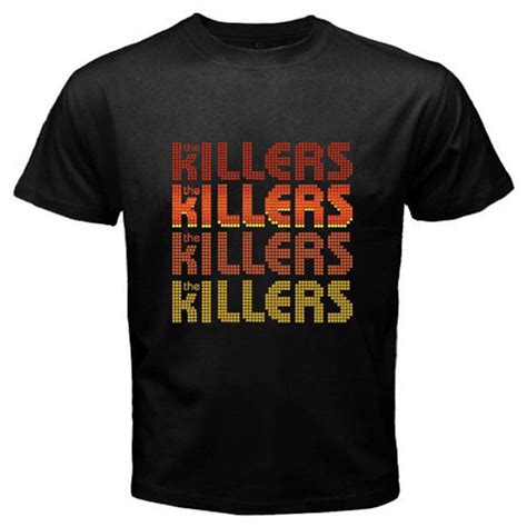 New The Killers Indie Rock Band Logo Mens Tee Black T Shirt Size S To
