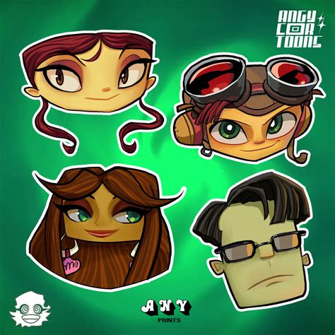 Artstation Psychonauts Icons Fanart