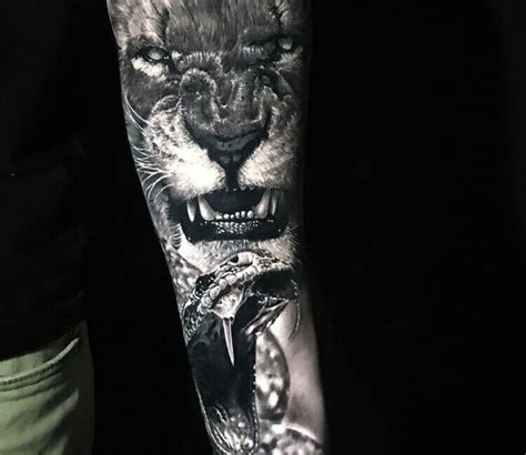 10 Lion And Snake Tattoo Designs Petpress