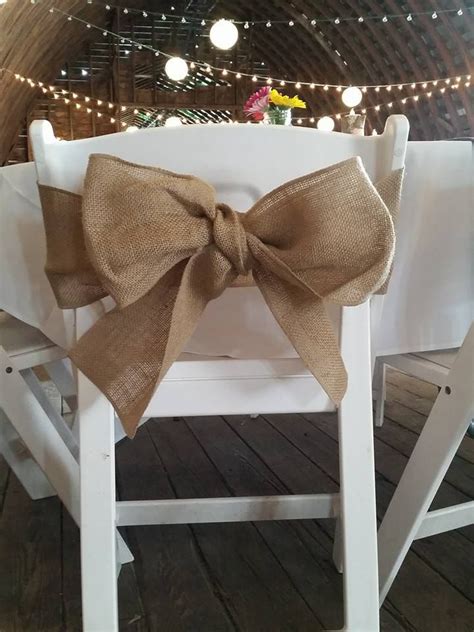 Burlap Bow You Can Rent These For Your Rustic Wedding From