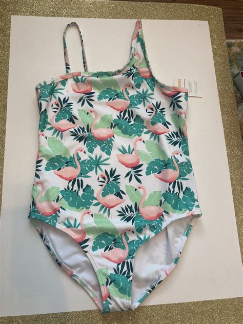 Nwt Gymboree Flamingo Bathing Suit Big Kid Size 10