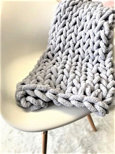 Handmade Chunky Knit Blankets Etsy