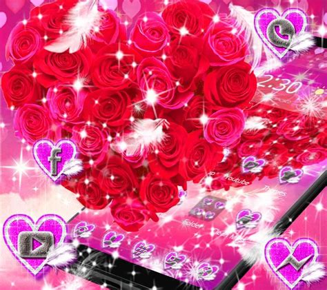 Pink Love Theme Glittering Wallpaper Apk For Android Download