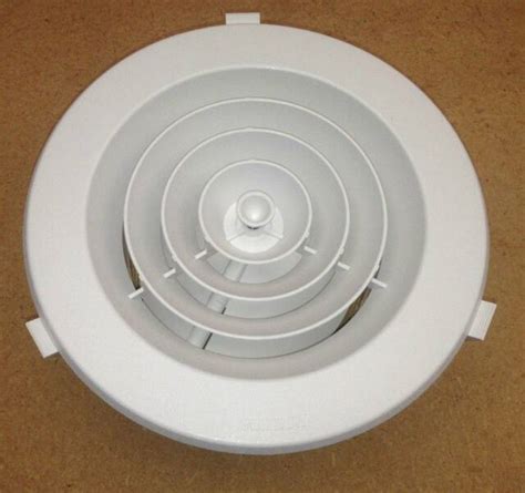 These are usually the best floor registers for air flow in residential spaces. Round Ceiling vent for Ducted Heating 6 inch 150mm round ...