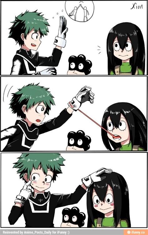 Tsuyu X Deku My Hero Academia Anime Pinterest Anime Tsuyu Asui