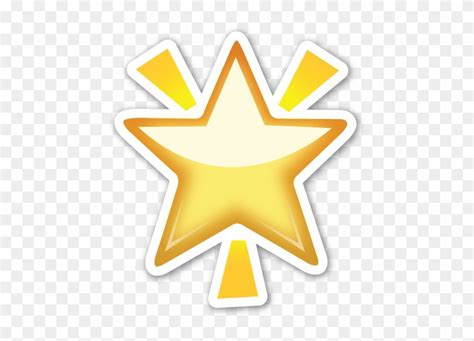 Star Emoji Whatsapp Png Free Transparent Png Clipart Images Download