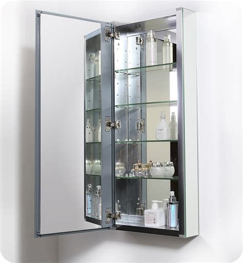 Fresca Fmc8016 15 Wide X 36 Tall Bathroom Medicine Cabinet With Mirrors