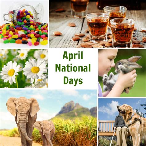 April National Day Calendar Free Printable 2021