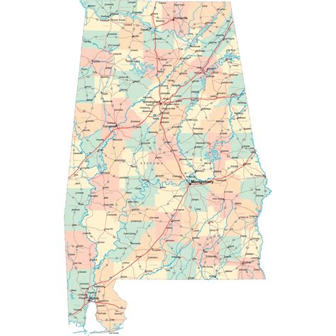 North Alabama Map With Cities