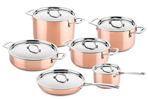 Copper Pots And Pans Set
