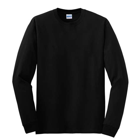 Gildan 5400 Heavy Cotton Long Sleeve T Shirt Black