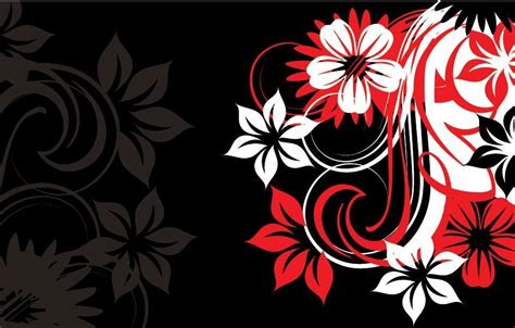 Red Black Flouring Swirls Background Vector Download