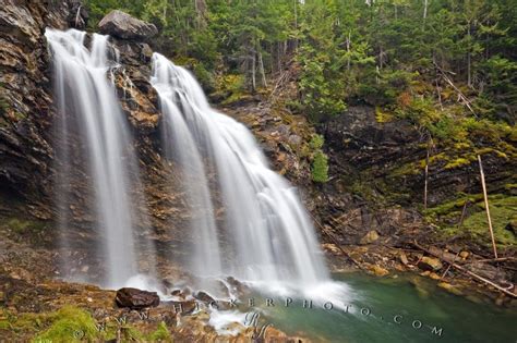 Beautiful British Columbia Waterfall Okanagan Photo Information