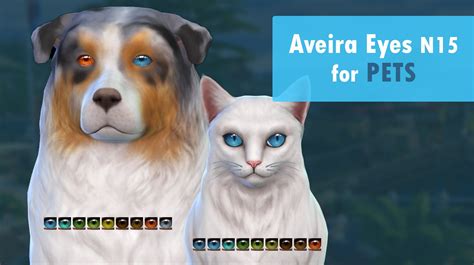 Mod The Sims Aveira Eyes N15 For Pets Default Replacement Pets