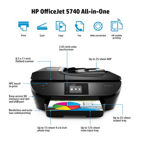 Hp Officejet 5740 Wireless All In One Photo Printer With Mobile
