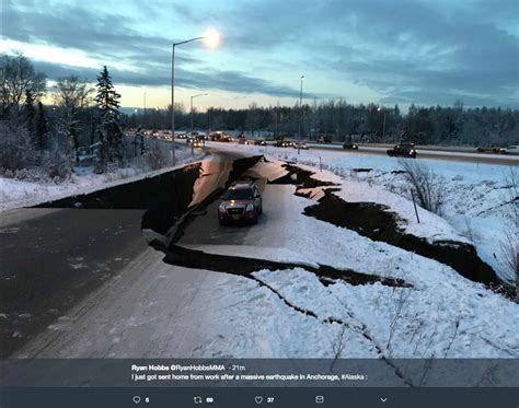 Social Media Pictures Of Alaska Earthquake Damage