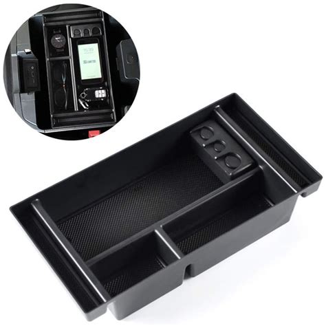 Juslike Center Console Organizer Tray Armrest Console Storage Box With Coin Container For 2019