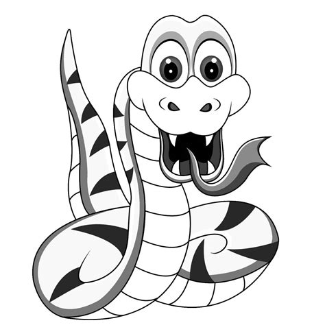 Snake Coloring Page For Kids Picture Animal Place