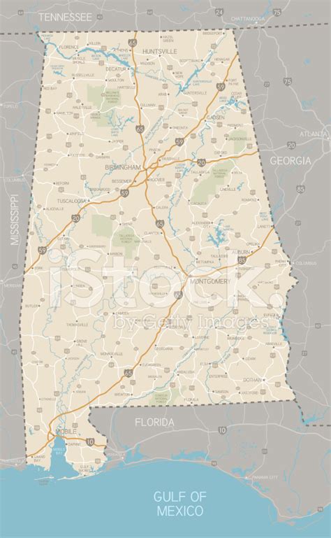 Alabama Map Stock Photo Royalty Free Freeimages