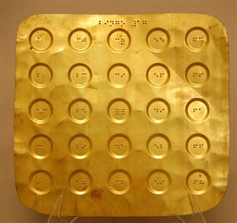 Metal Braille Bingo Cards Aph Museum
