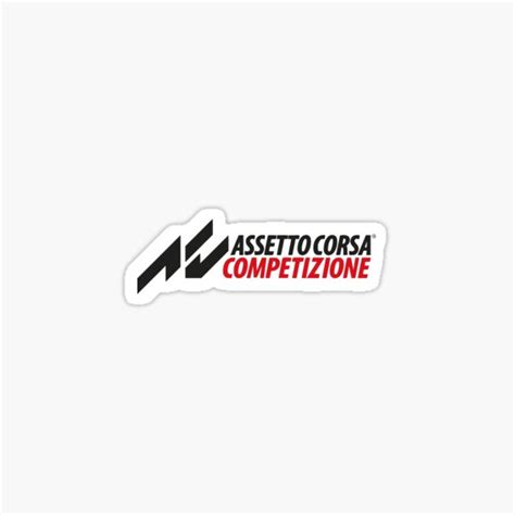 Assetto Corsa Competitzione Logo Sticker By Ray Han19 Redbubble