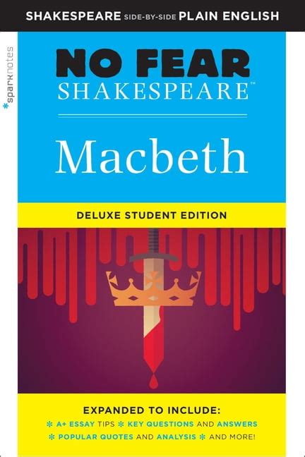 Sparknotes No Fear Shakespeare Macbeth No Fear Shakespeare Deluxe