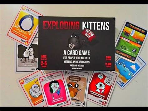 The game is meant for up to 5 people (or 10 for the party edition). ASMR Unboxing - Exploding Kittens Cards (NSFW Deck) - Slow Crinkle Sounds - YouTube