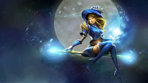 Lux Moon Staff Witch Hat League Of Legends Hd Games 4k Wallpapers