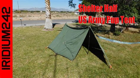 Shelter Half Us Army Pup Tent Youtube