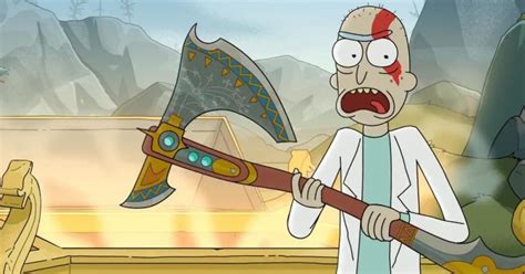 Vídeo De Rick And Morty Faz Crossover Com God Of War Ragnarok