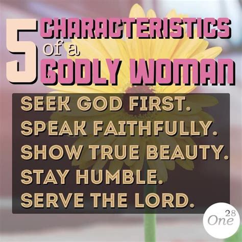 5 Characteristics Of A Godly Woman Godly Woman Seeking God God