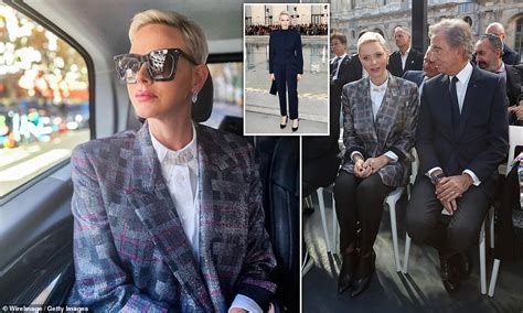 Princess Charlene Of Monaco Stuns During Paris Fashion Week Daily Mail Online