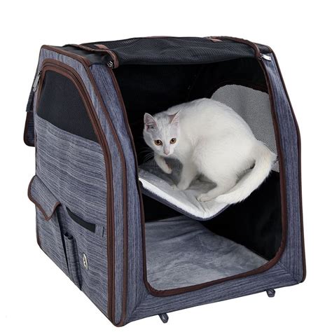 Crate training is the process of teaching a pet to accept a dog crate or cage as a familiar and safe location. Petsfit Cat Show HouseWith Curtains,Light Weight Cat ...