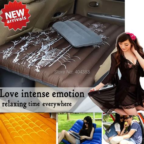 Hot Sale Sleeping Or Sex Love Car Travel Inflatable Mattress Inflatable Bed Camping Back Seat