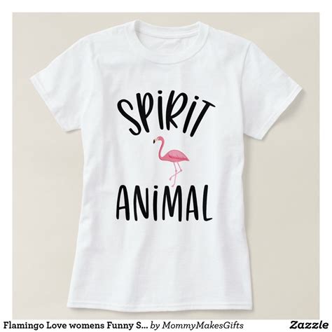 Flamingo Love Womens Funny Spirit Animal T T Shirt Spirit Animal
