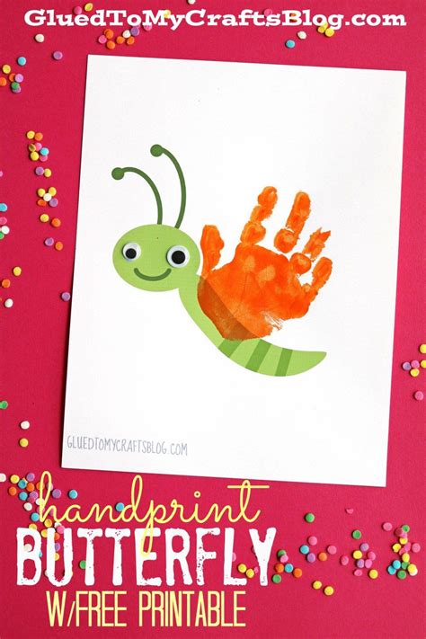 Handprint Butterfly Keepsake Handprint Butterfly Kids Crafts